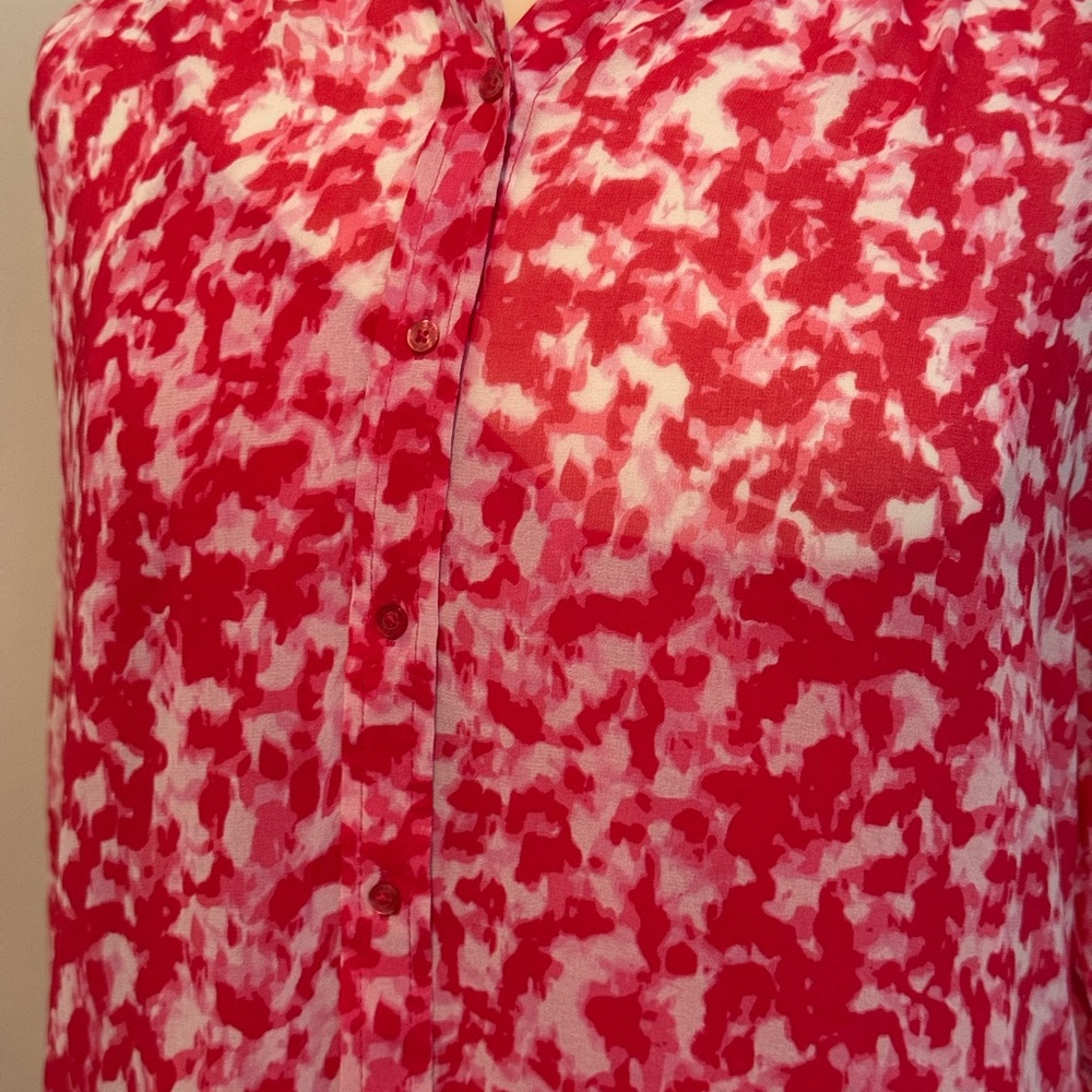 Calvin Klein Pink and White Women's Top - Picture 3 of 10